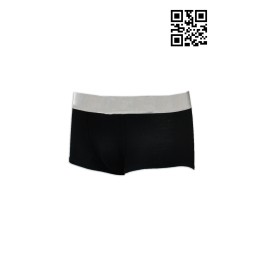 UW014 Order group black boxers design plain black underwear printed underwear factory UW014 Order group black boxers design plain black underwear printed underwear factory